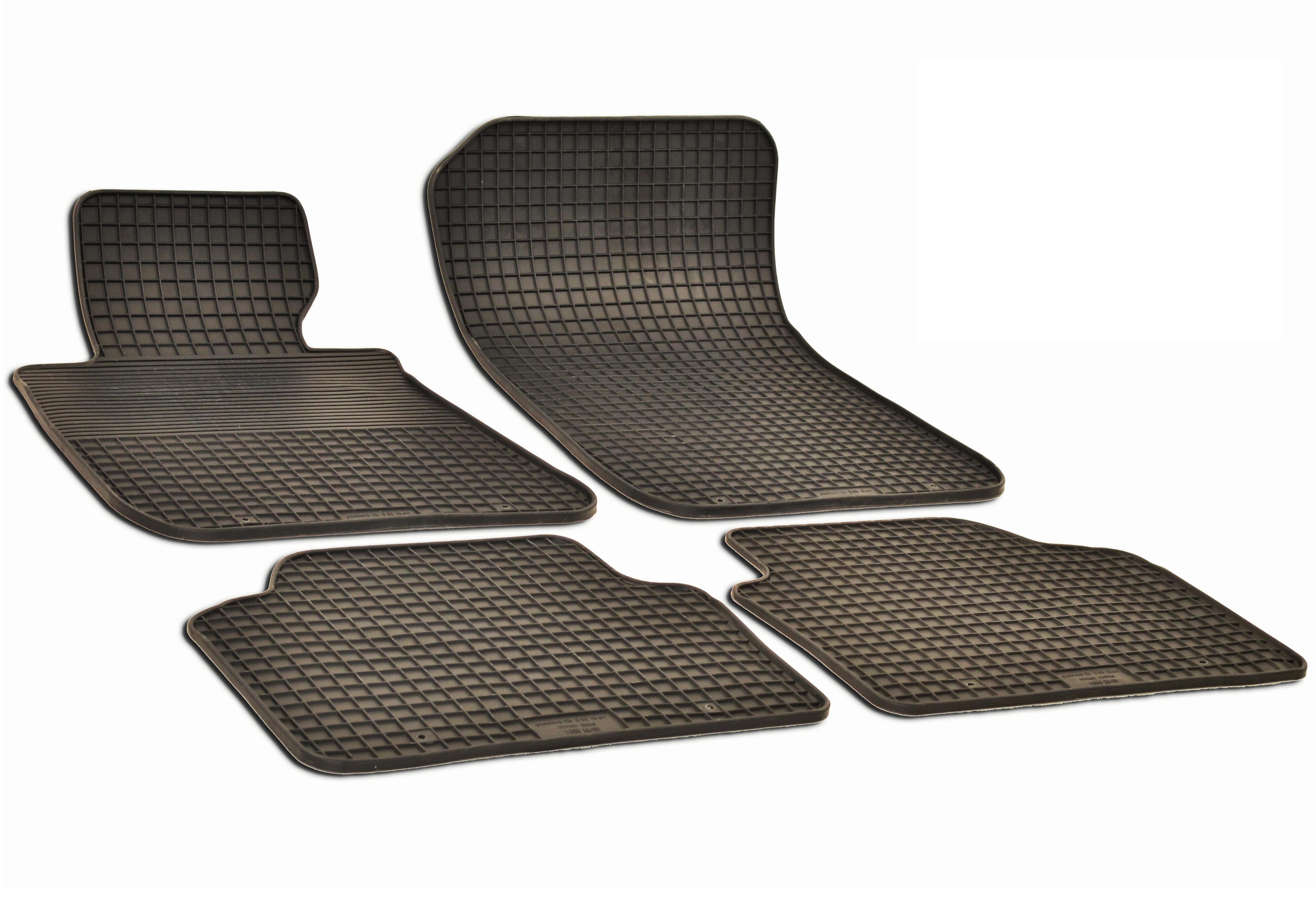 BMW Floor Mat Set Front and Rear (AllWeather) (Black) 51472336599